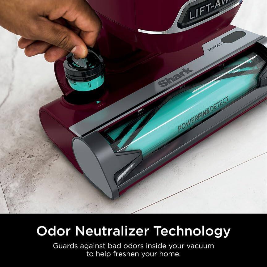 LIFT-AW D DETECT Shark DETECT POWERFINS DETECT Odor Neutralizer Technology Guards against bad odors inside your vacuum to help freshen your home.