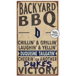 Jardine - Duquesne Dukes 11'' x 20'' Indoor/Outdoor BBQ Sign - Brown