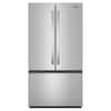 Front. Whirlpool - 31 Cu. Ft. French Door Refrigerator with Interior Water Dispenser - Fingerprint-Resistant Stainless Finish.