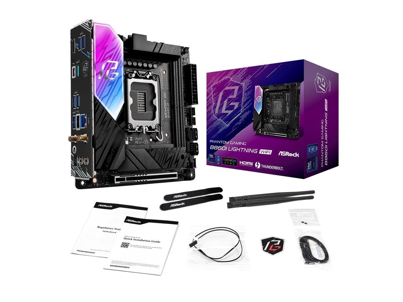 ASRock B860I Lightning WiFi LGA 1851 Intel B860 SATA 6Gb/s Intel