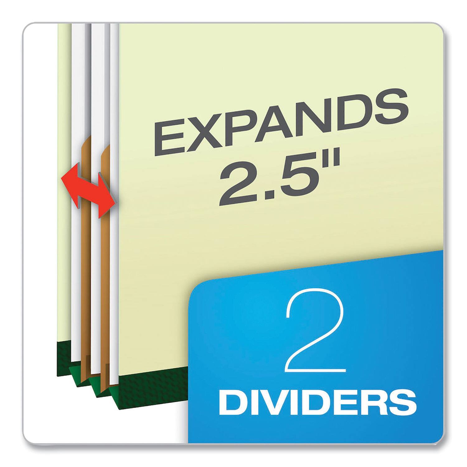 EXPANDS 2.5"  
2 DIVIDERS
