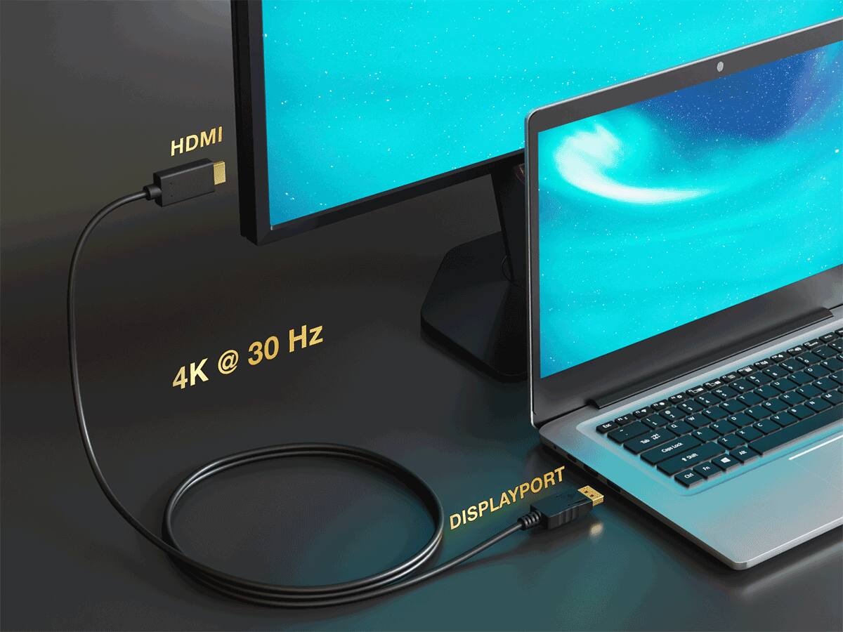 HDMI 30 Hz 4K @ SM DISPLAYPORT