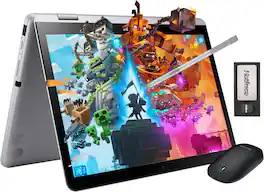 Samsung - 12.2" FHD 2-in-1 Touchscreen Chromebook Plus Laptop,Intel Dual-Core,4GB RAM,64GB eMMc,160GB Dock Station - Silver