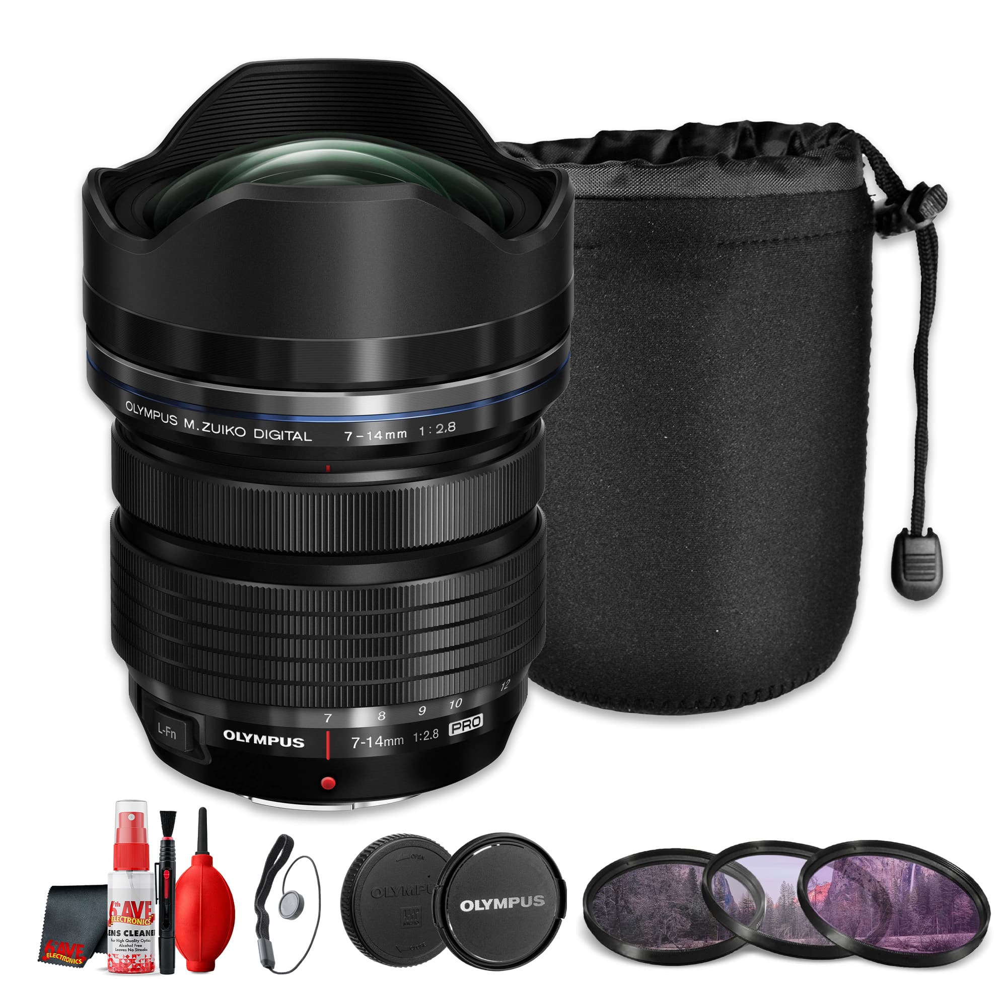 OM System - Olympus M.Zuiko Digital ED 7-14mm f/2.8 PRO Ultra Wide Angle Zoom Lens(Bundle) - Black price history on PriceWatchPro