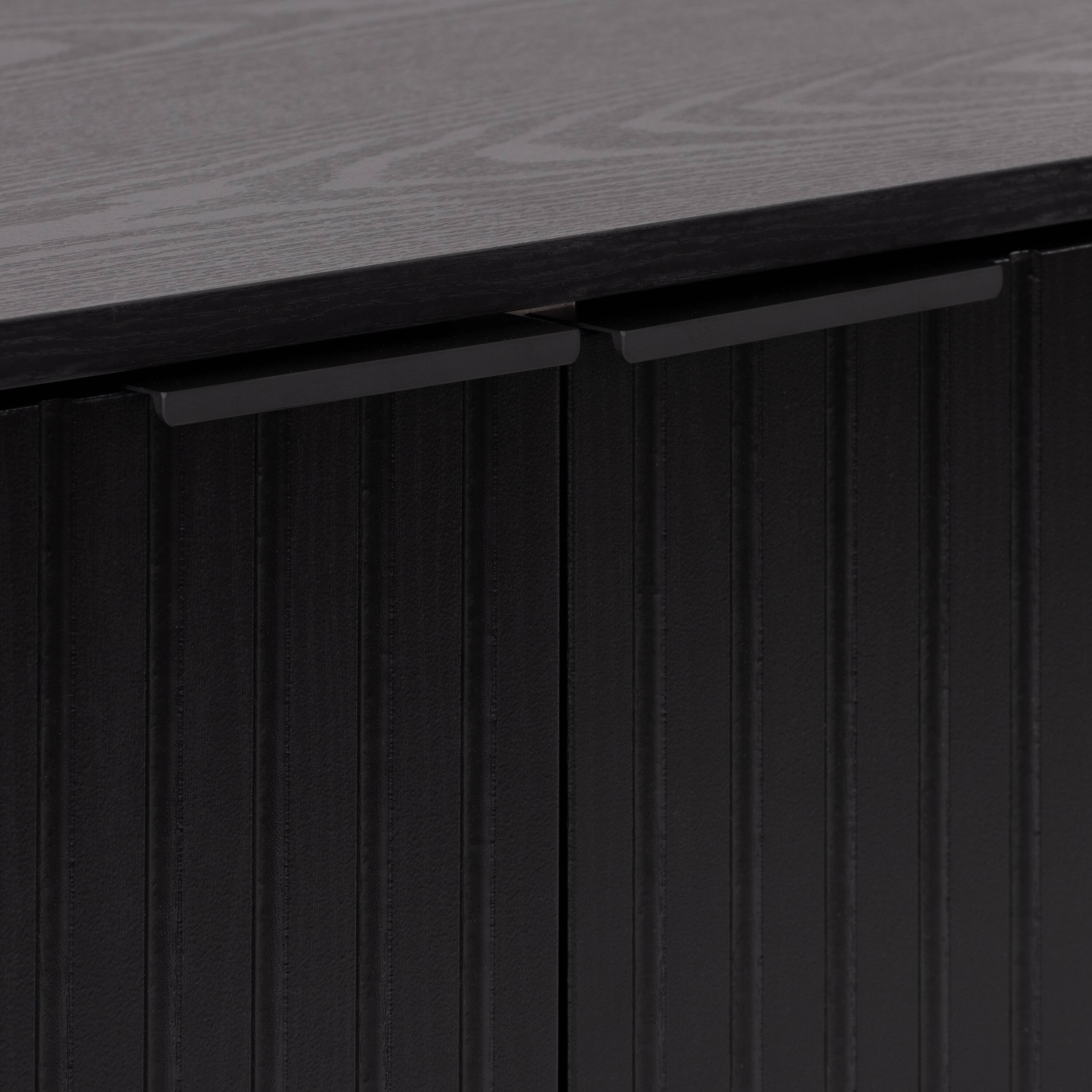 Alt View 12. CorLiving - Lysander Collection TV Stand with Cabinets for Most TV's up to 75" - Black.