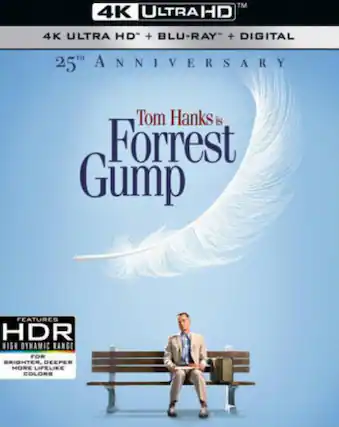 Front. Forrest Gump (25th Anniversary) - 4K Blu-Ray.