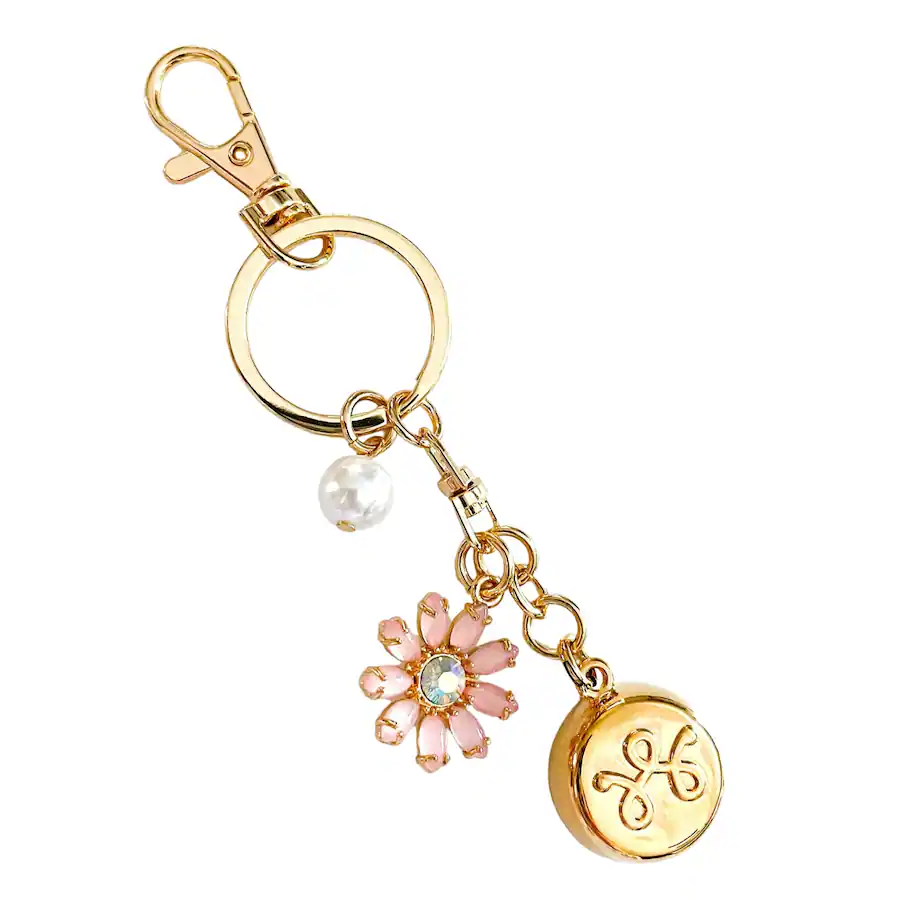 invisaWear Smart Jewelry Personal Safety Device Unisex Keychain 911 and ADT Features Gold 10008 ...