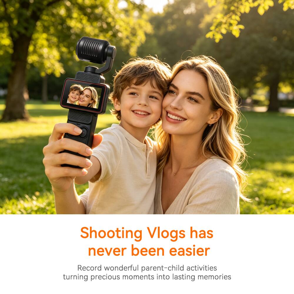 Shooting Vlogs has never been easier.  
Record wonderful parent-child activities turning precious moments into lasting memories.