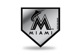 Rico Industries - Miami Marlins Logo MLB Molded Self-Adhesive Auto Emblem - Multi
