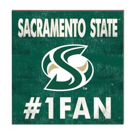 Jardine - Sacramento State Hornets 10" x 10" #1 Fan Plaque - Green
