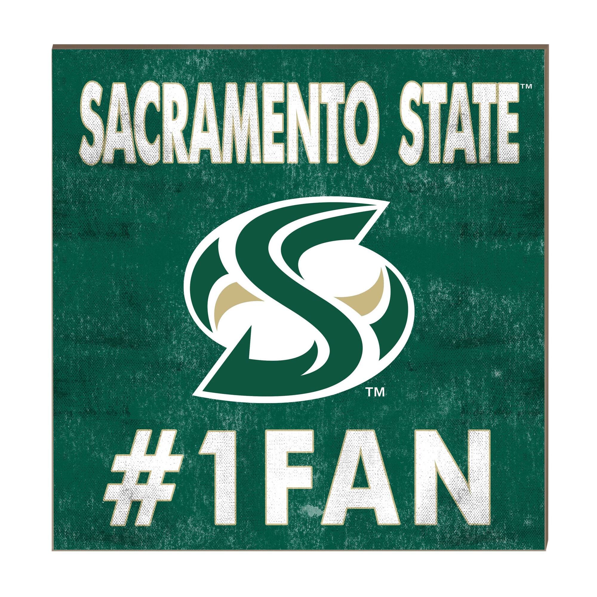 Sacramento State Hornets 10" x 10" #1 Fan Plaque