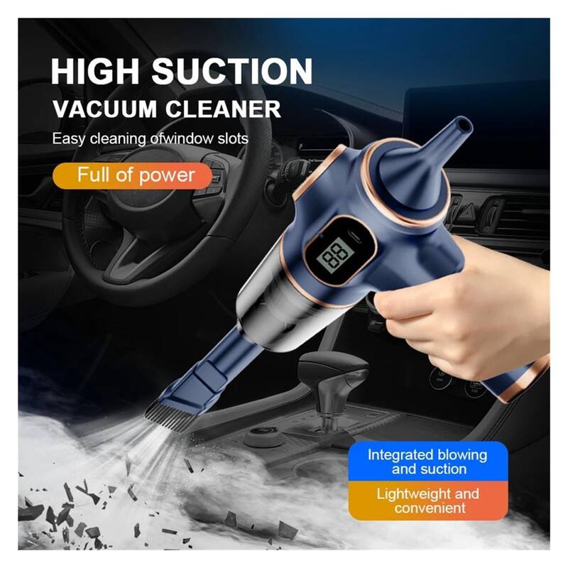 HIGH SUCTION VACUUM CLEANER  
Easy cleaning of window slots  
Full of power  
Integrated blowing and suction  
Lightweight and convenient