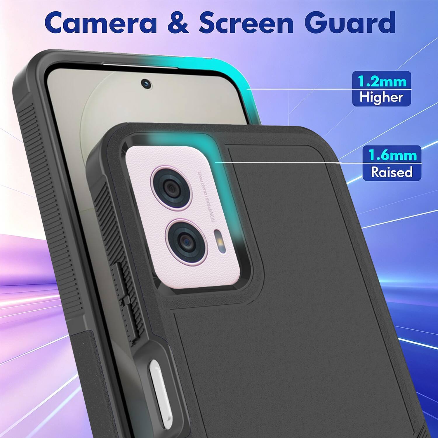 Camera & Screen Guard

1.2mm Higher

1.6mm Raised