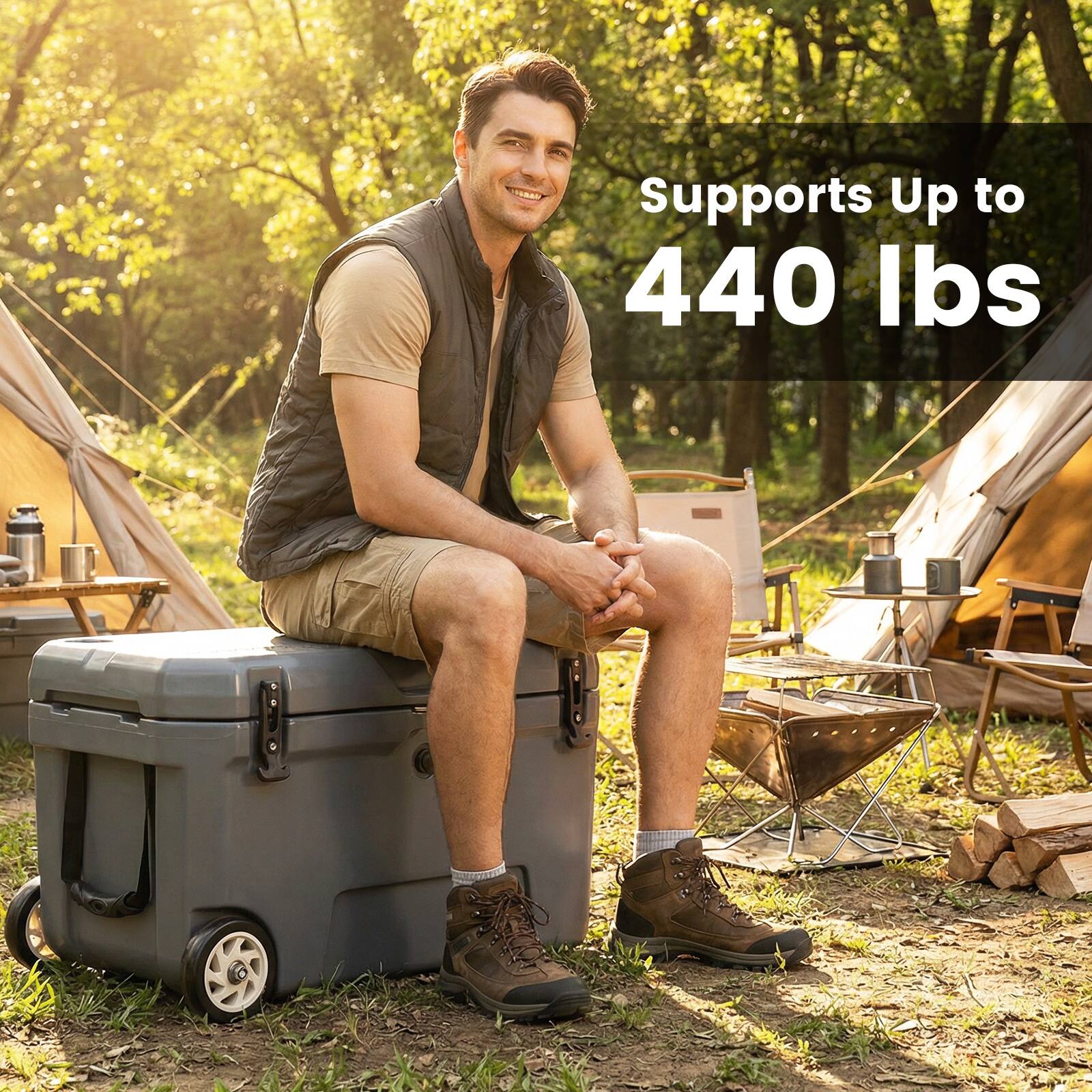 Supports Up to 440 lbs