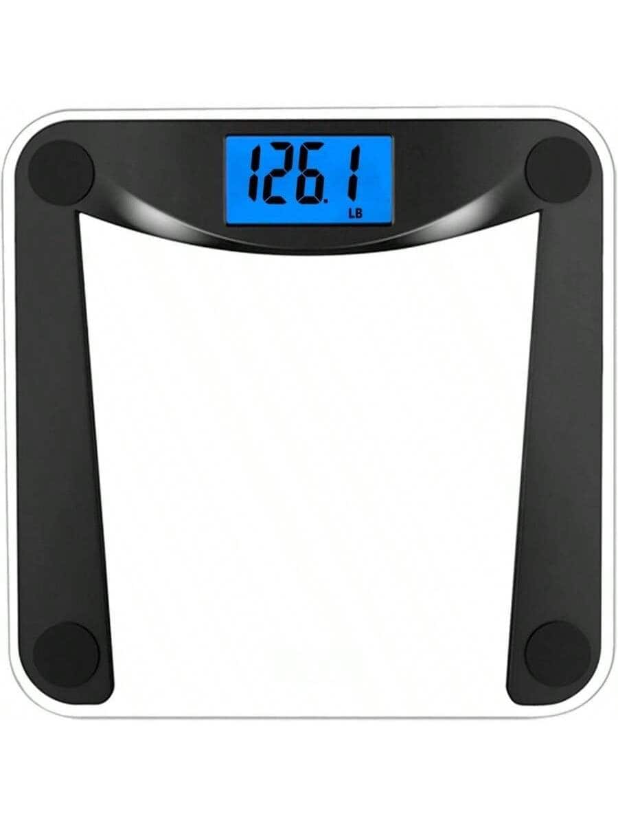 Pacoar Cade - Digital scale highly accurate ideal for bathroom use, Digital Display, Durable Construction, Easy to Clean - Digital Black