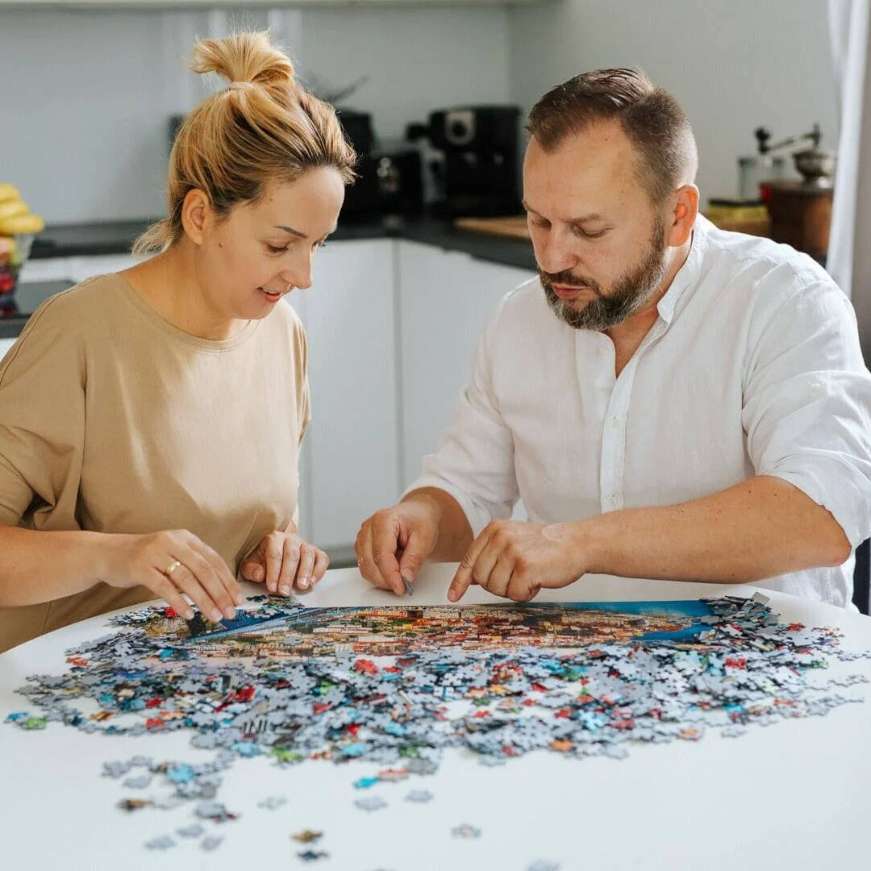 Alt View 3. Trefl - Trefl Red Seasons Greetings Peaceful Winter Night 500 Piece Puzzle - Multicolor.