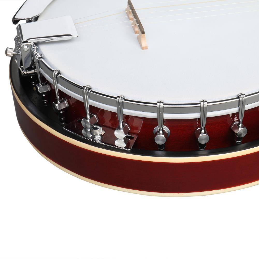 Alt View 2. Winado - 5 String Banjo, Full-Size Right Handed Banjo 5 Strings Set with Closed Solid Sapele Back & Premium Mahogany Neck.