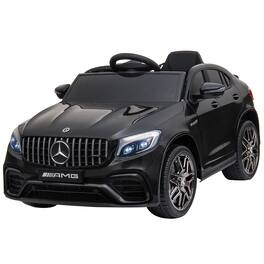 YOSIMFUR - 12V Toddler Ride On Car with Remote Control Mercedes Benz AMG GLC63S Coupe Electric Car with 2 Speed MP3 Player Light