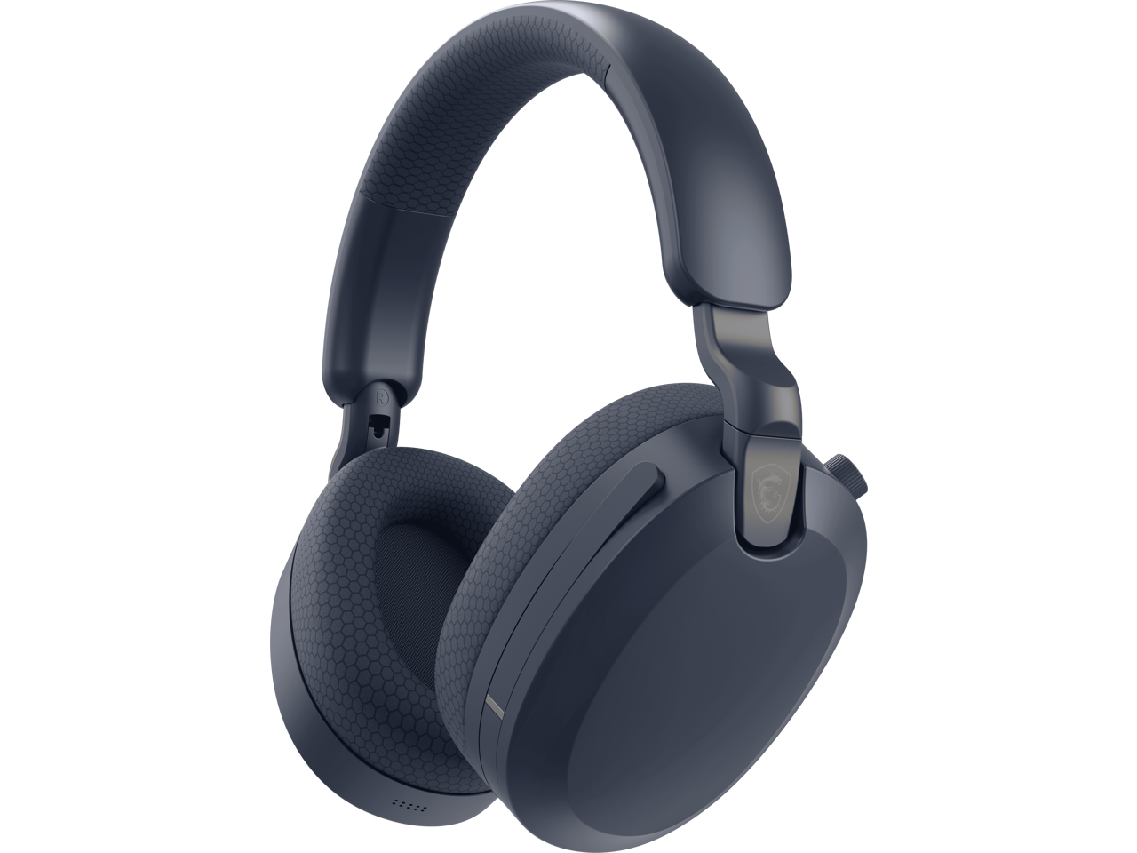 Alt View 8. MSI - MSI MAESTRO 500 W NAVY Wireless Bluetooth Over-the-Ear Headphones with 3.5mm Wired Option - Navy - Navy.