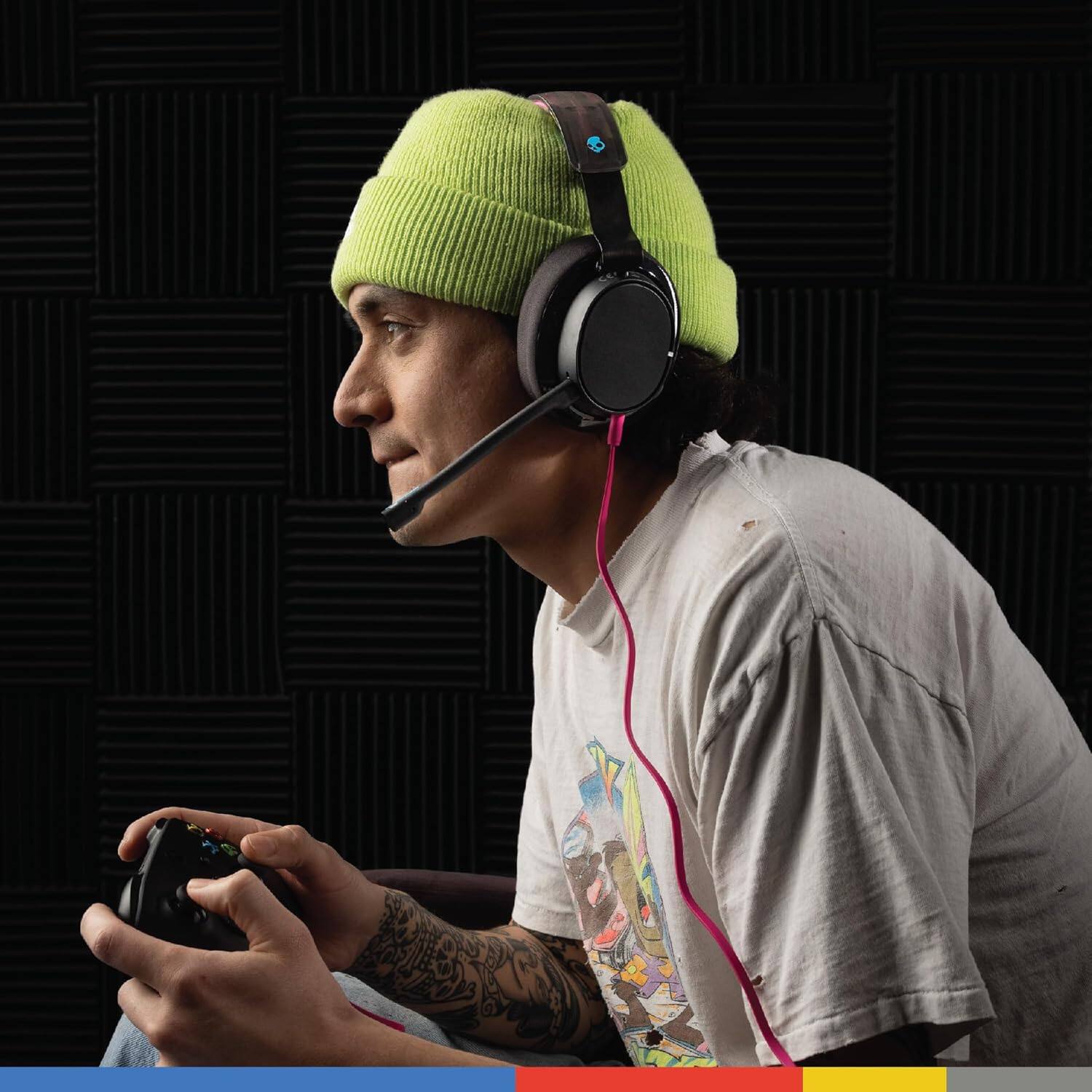 Skullcandy SLYR Pro Wired Gaming Headset, Mic, Lightweight, Soft