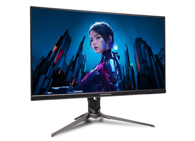 Angle. Acer - Predator XB273K V5 27" UHD Gaming Monitor – 144Hz, G-SYNC Compatible, HDR400, DisplayHDR - Black.