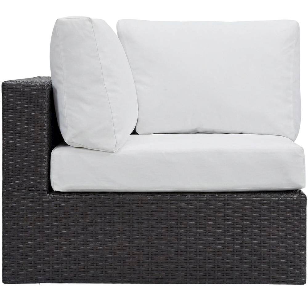 Back. Outdoor Escape - Outdoor Patio Corner Sofa With Cushions For Lounge Space - Gray.