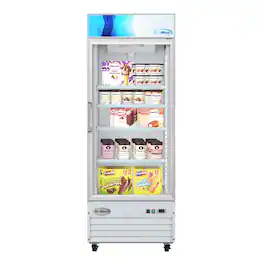 Koolmore - 31 in. 1-Door Commercial Display Merchandiser Freezer 23 cu. ft. (MDF-1GD-23C-WH) - White
