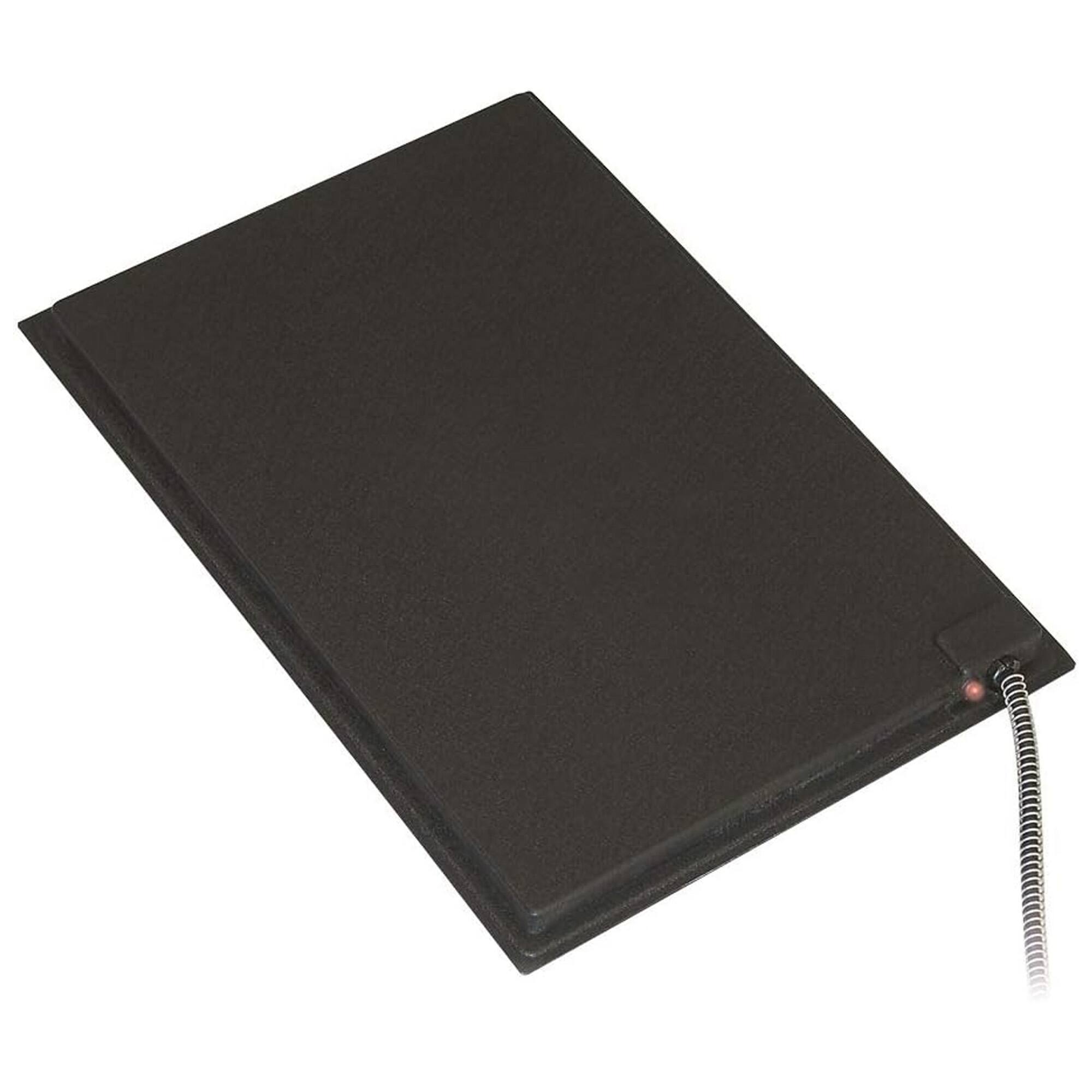 Alt View 3. Farm Innovators - Farm Innovators HM-60S Small Plastic Heated Pet Mat with Fleece Cover, 60 Watt - black.