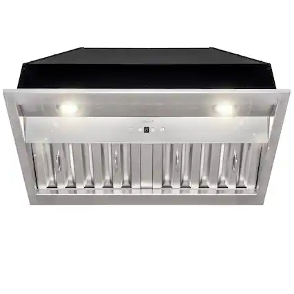 Front. Akicon - Akicon 30 inch Ducted 600-CFM Stainless steel Range Hood Insert - Stainless steel.