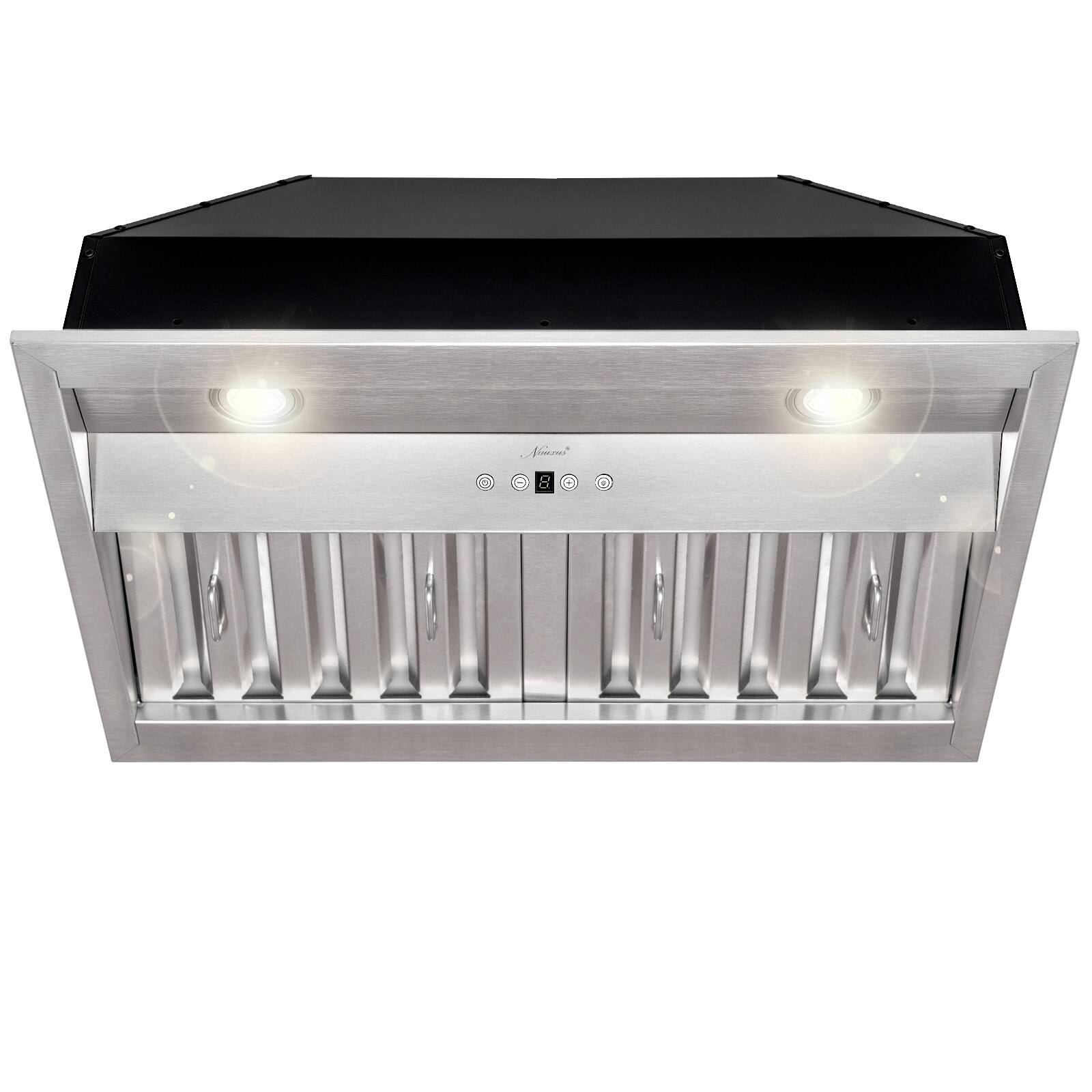 Front. Akicon - Akicon 30 inch Ducted 600-CFM Stainless steel Range Hood Insert - Stainless steel.