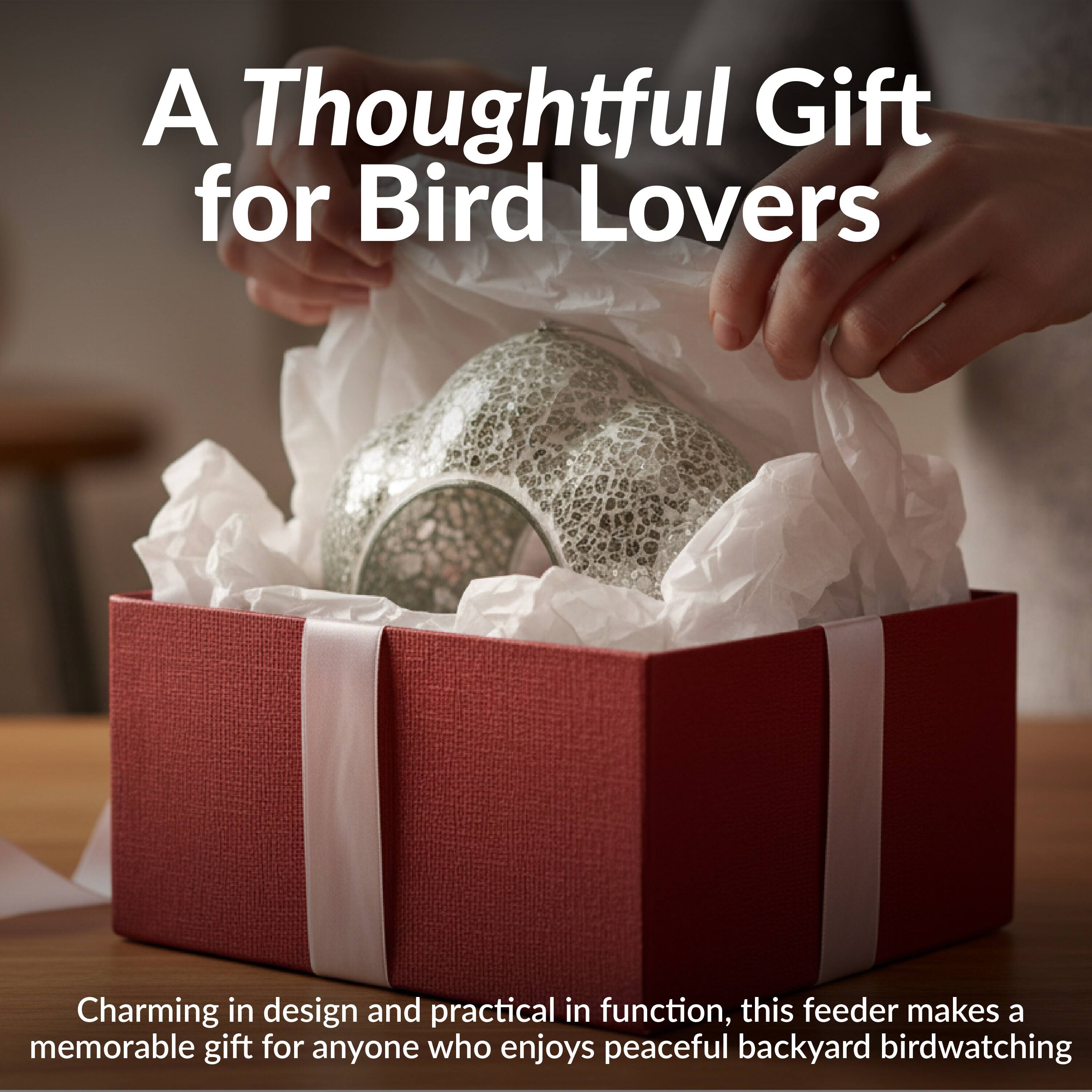 A Thoughtful Gift for Bird Lovers

Charming in design and practical in function, this feeder makes a memorable gift for anyone who enjoys peaceful backyard birdwatching.