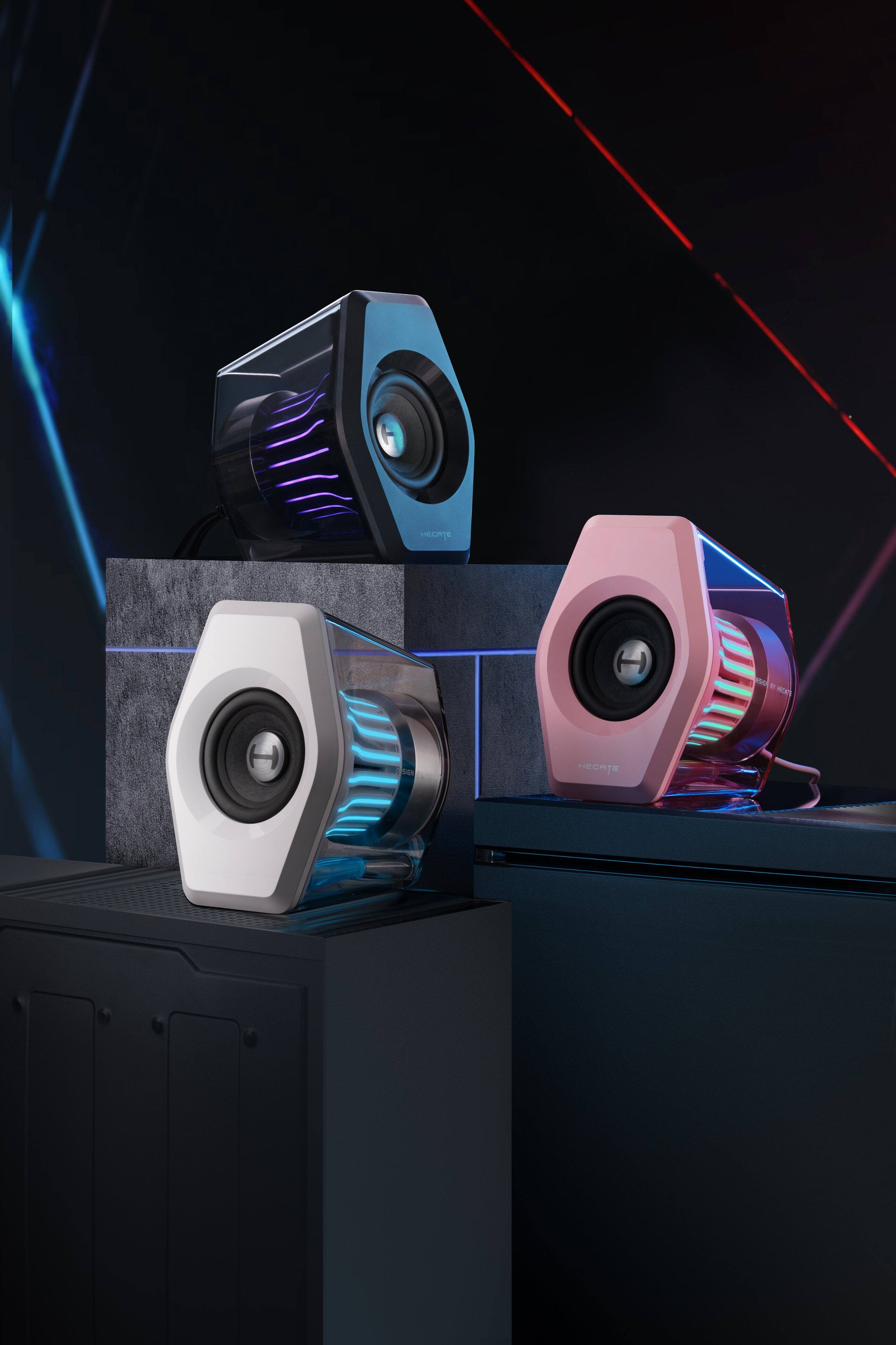 Alt View 12. Edifier - G2000 Pro 2.0 Bluetooth Gaming Speakers with RGB Lighting (2-Piece) - White.