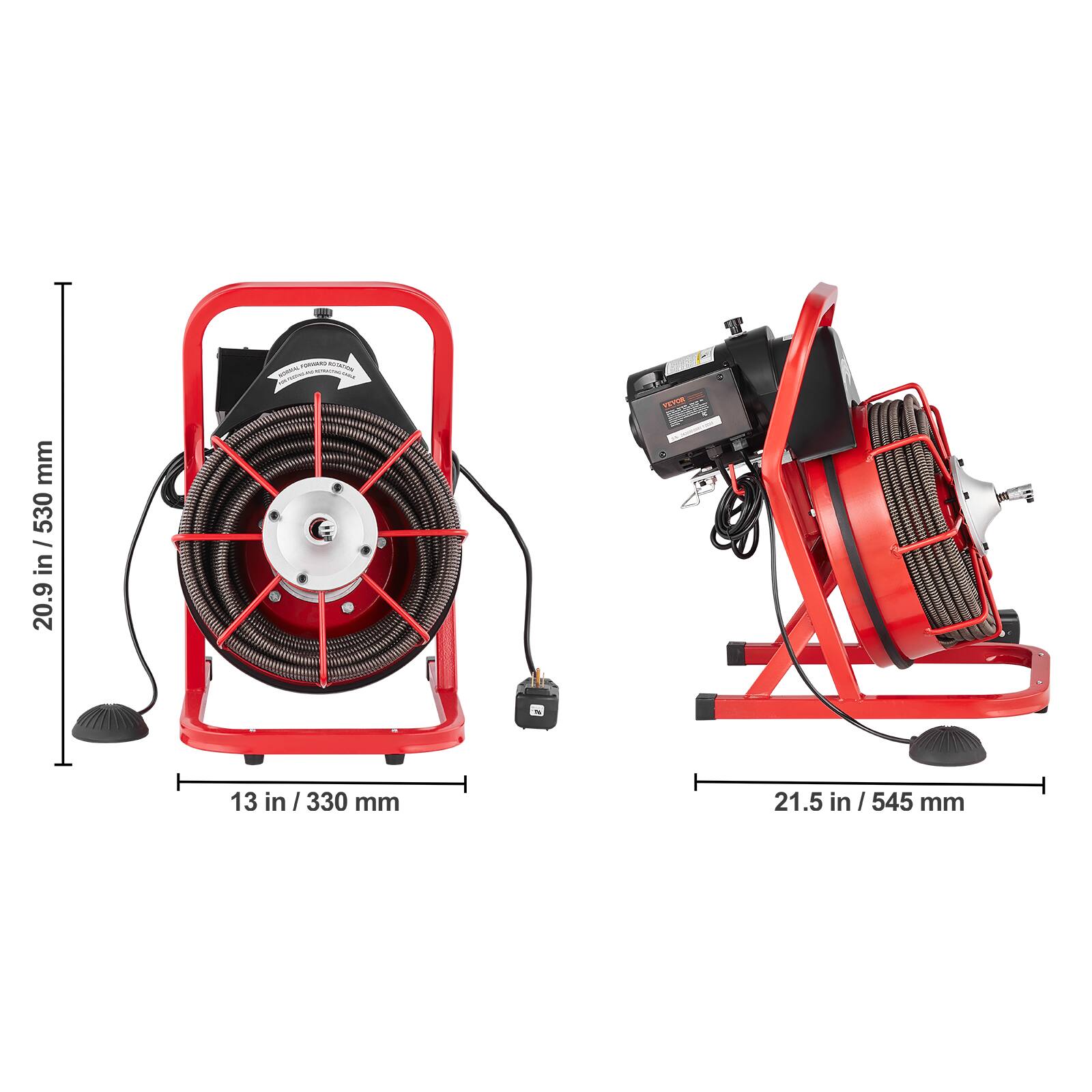 20.9 in / 530 mm
13 in / 330 mm
21.5 in / 545 mm