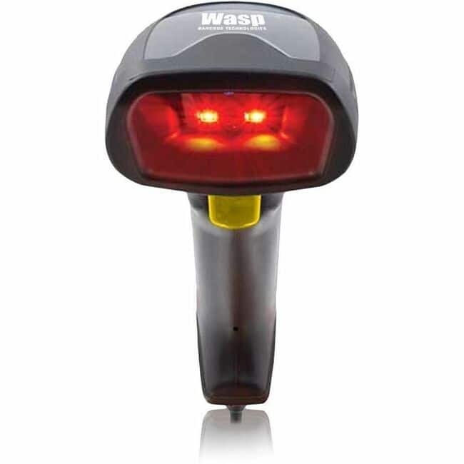 Wasp - WDI4250 2D USB Barcode Scanner - Cable Connectivity - 15.70" Scan Distance - 2D, 1D - Laser - Omni-directional - Black