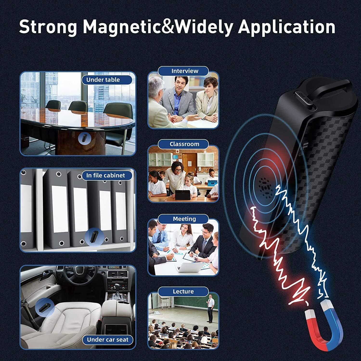 Strong Magnetic & Widely Application

- Under table
- Interview
- Classroom
- In file cabinet
- Meeting
- Lecture
- Under car seat