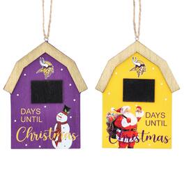 The Memory Company - Minnesota Vikings 2-Pack Countdown Ornament Set - Multicolor
