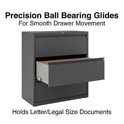 Precision Ball Bearing Glides  
For Smooth Drawer Movement  

Holds Letter/Legal Size Documents