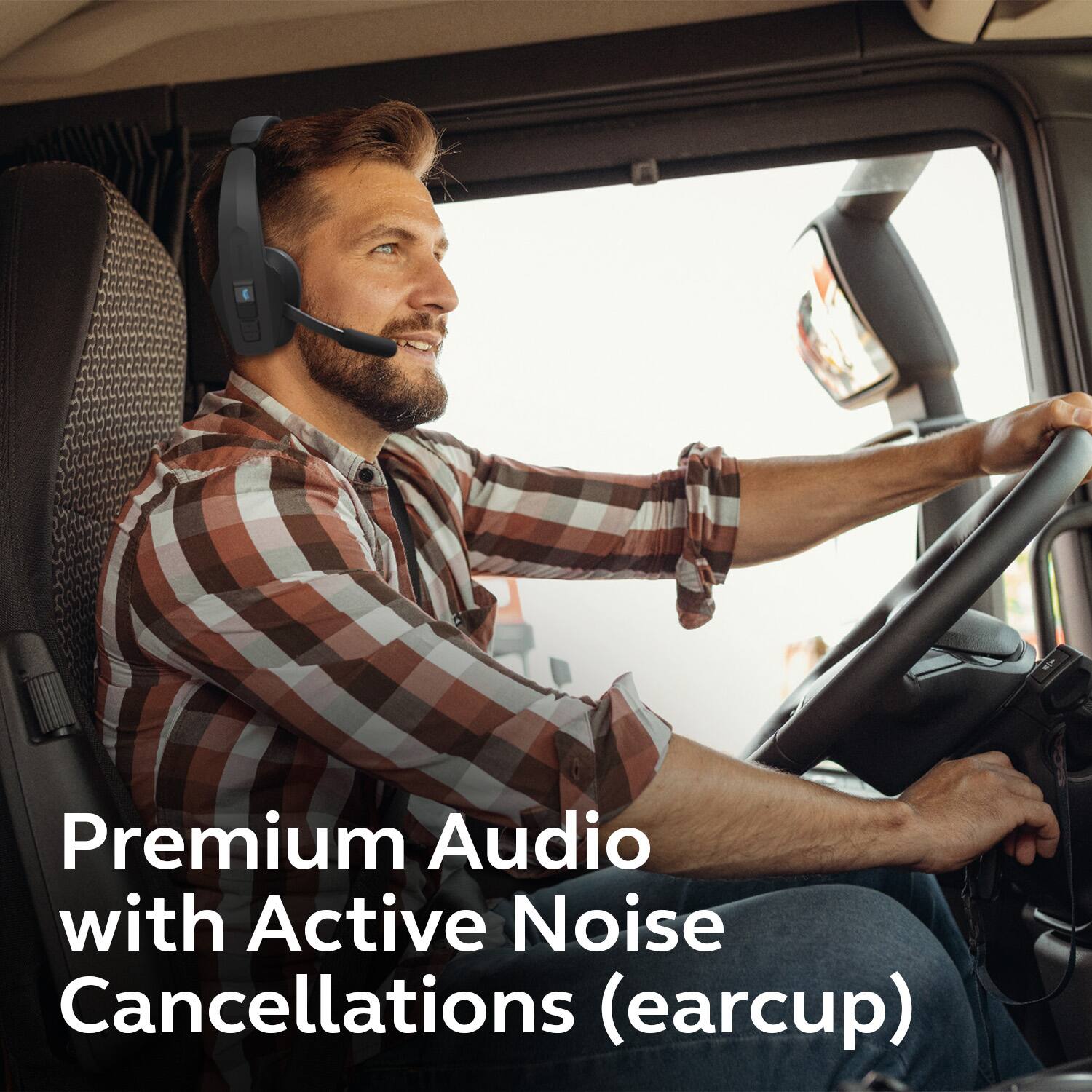 Premium Audio with Active Noise Cancellations (earcup)