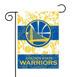 Rico Industries - Golden State Warriors NBA 13x18 Double Sided Polyester Outdoor Garden Flag - Multi