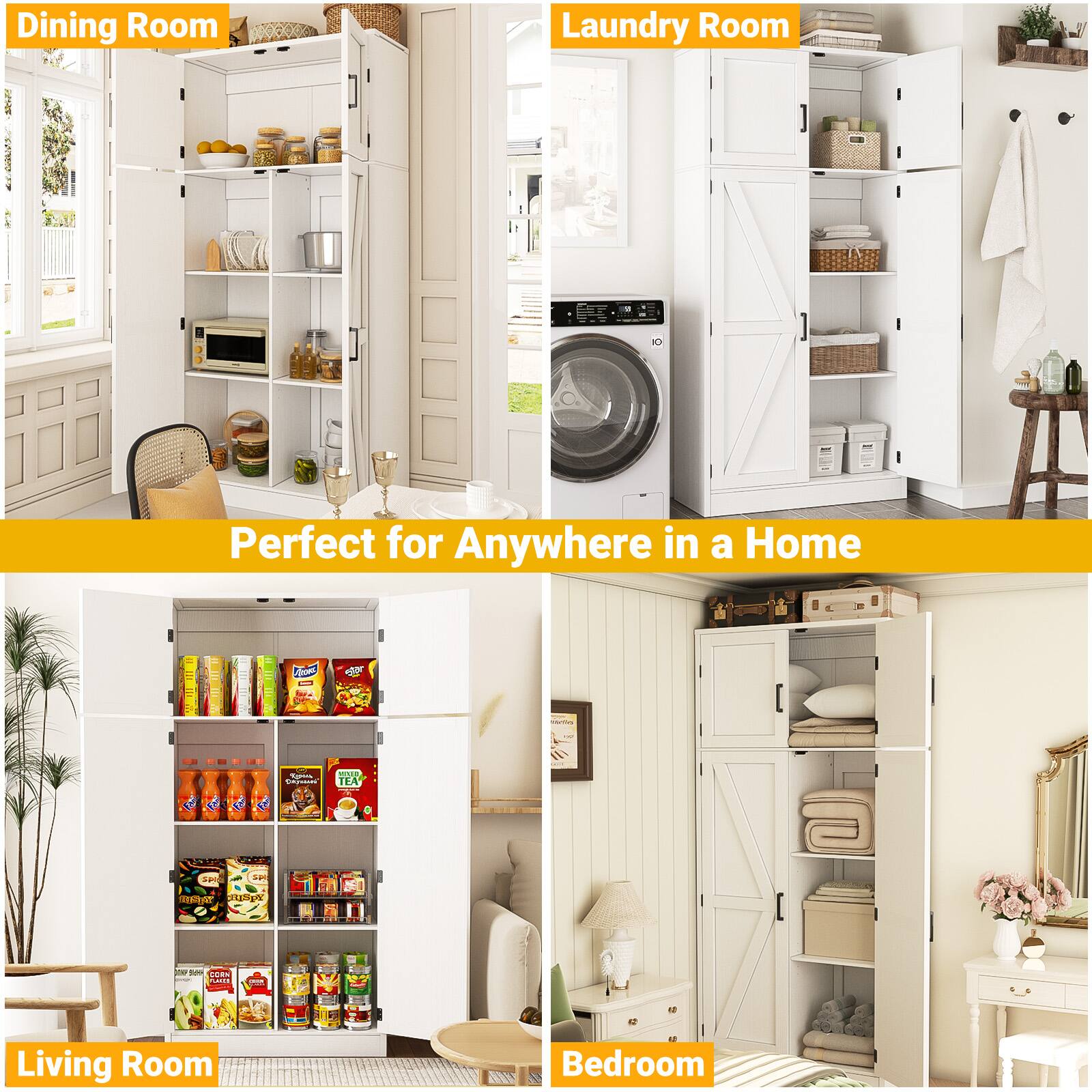 Dining Room  
Laundry Room  
Perfect for Anywhere in a Home  

Living Room  
Bedroom