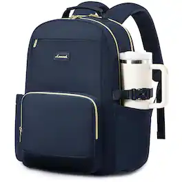 LOVEVOOK - Laptop Backpack for Women with Pouch Pocket for Large Capacity,15.6 Inch Laptop Computer Bag Travel Backpack - Blue