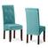 Angle. Simpli Home - Cosmopolitan Deluxe Tufted Parson Chair (Set of 2) - Aqua.