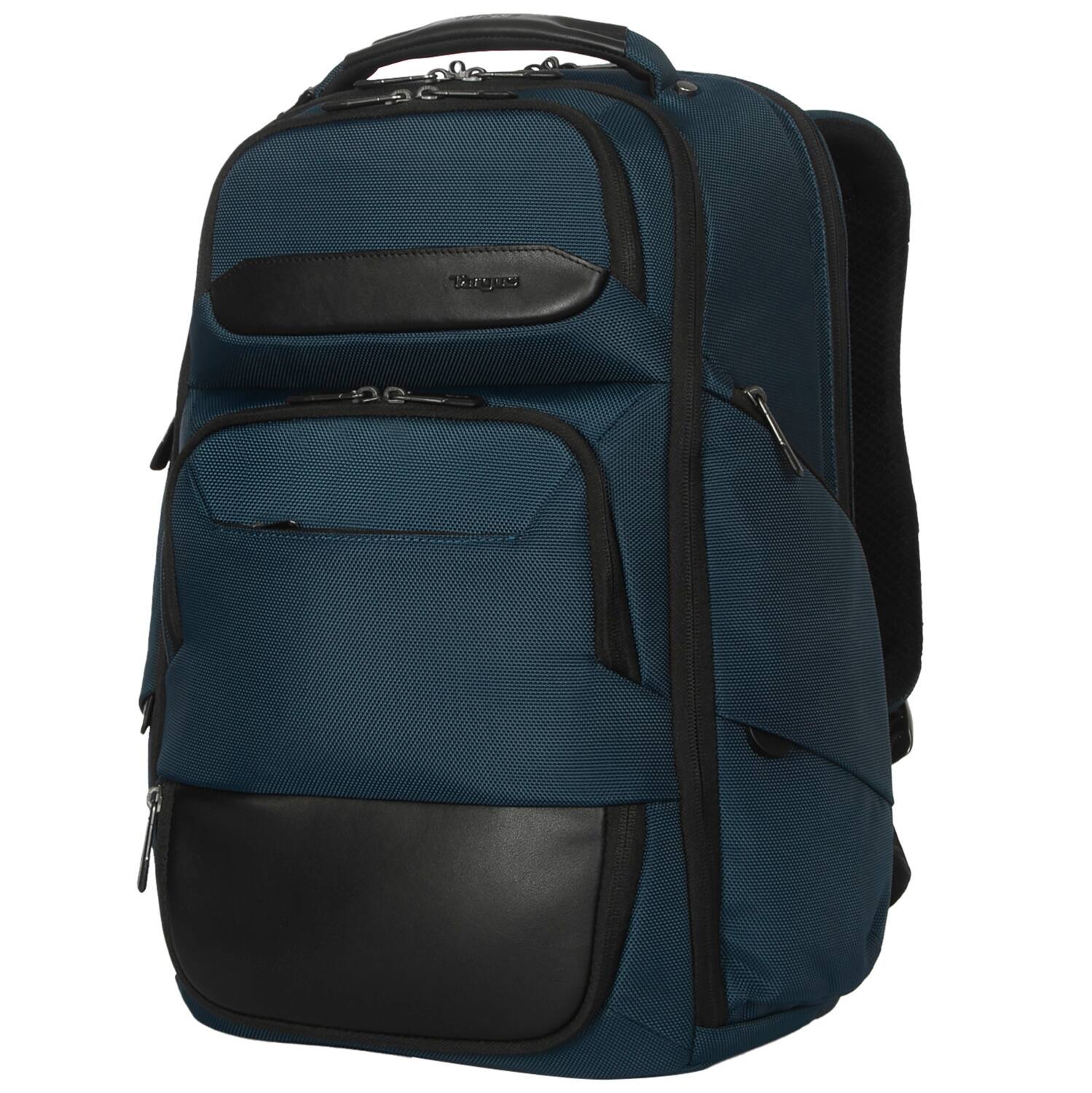 Left. Targus - 15-16” HeritageLuxe Backpack - Blue.