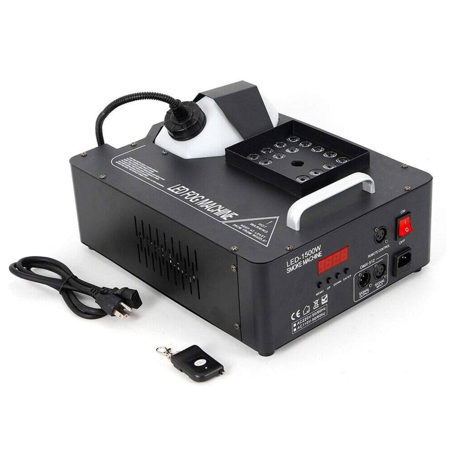 LED FOG MACHINE  
LED-1500W SMOKE MACHINE  
DMX-52  
CE  
ACTION  
CIN  
OFF