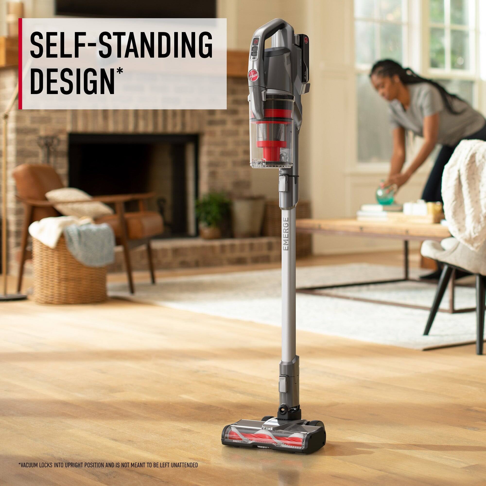 SELF-STANDING DESIGN*

*VACUUM LOCKS INTO UPRIGHT POSITION AND IS NOT MEANT TO BE LEFT UNATTENDED