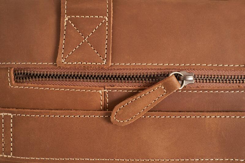 Alt View 10. Luxorro - Leather Laptop Bag for me. Fits 15" Laptops - Light Brown.