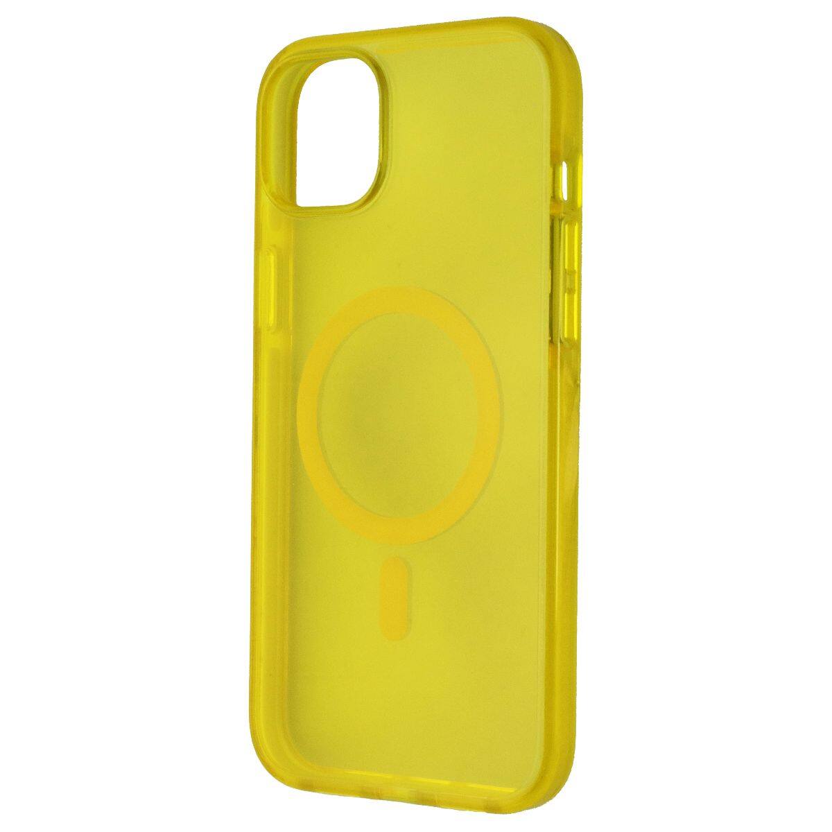 Front. Prodigee - Prodigee Safetee Neo + Mag for MagSafe for Apple iPhone 14 Plus - Lemon - Yellow.