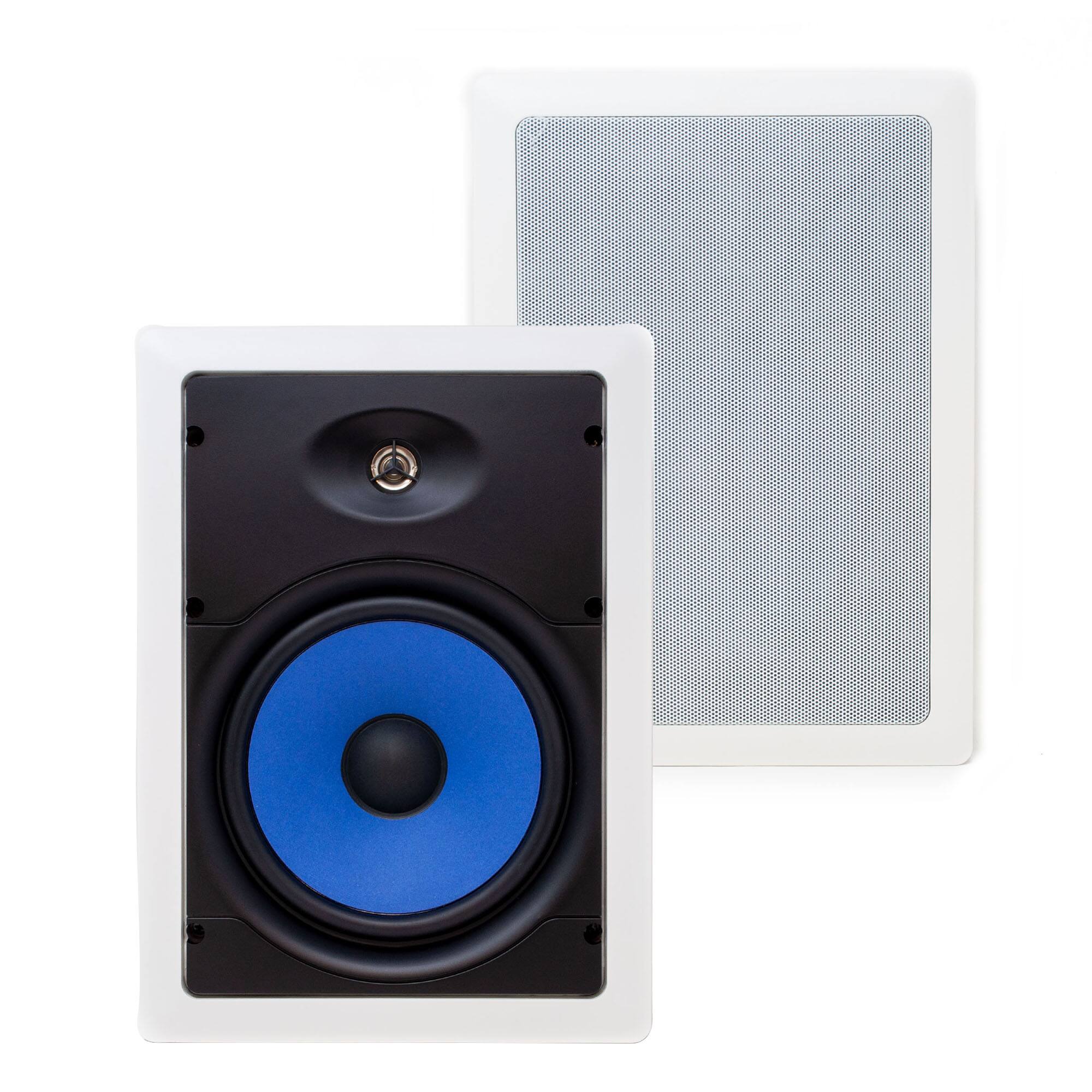 Alt View 1. Legrand - Legrand MS3801 evoQ 3000 8" In-Wall Speakers Case Pack 6 Pair 12 Speakers total with In Wall Mounting Brackets - Black/Gray.