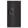 Whirlpool - 36 in. Wide 21 cu. ft. Side-by-Side Counter-Depth Refrigerator with In-Door Ice & Water - Black Stainless Steel