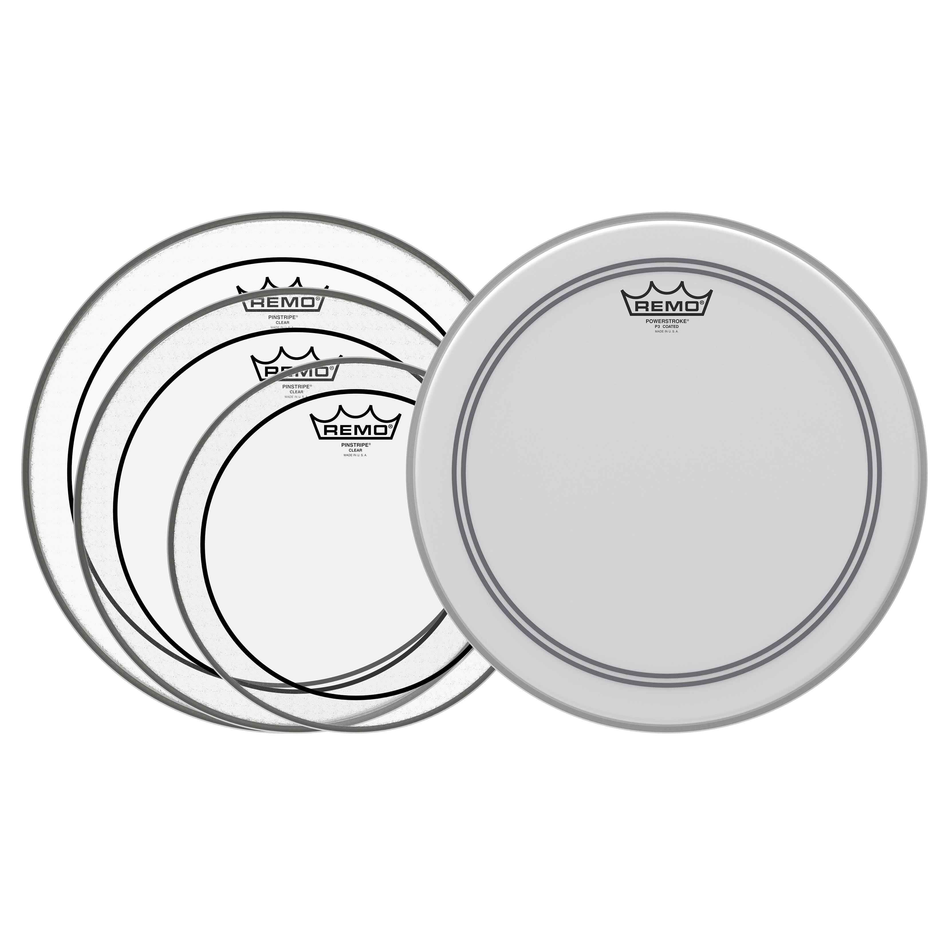 Remo - Propack (10, 12, 14 Pinstripe® + Free 14 P3-Coated) price history on PriceWatchPro